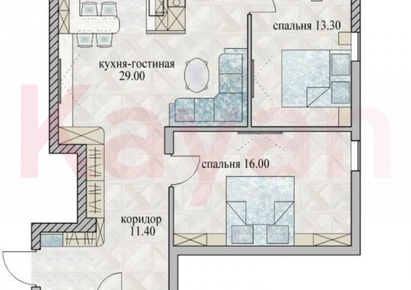 Продажа 2-комн. квартиры, 74.5 кв.м фото 13
