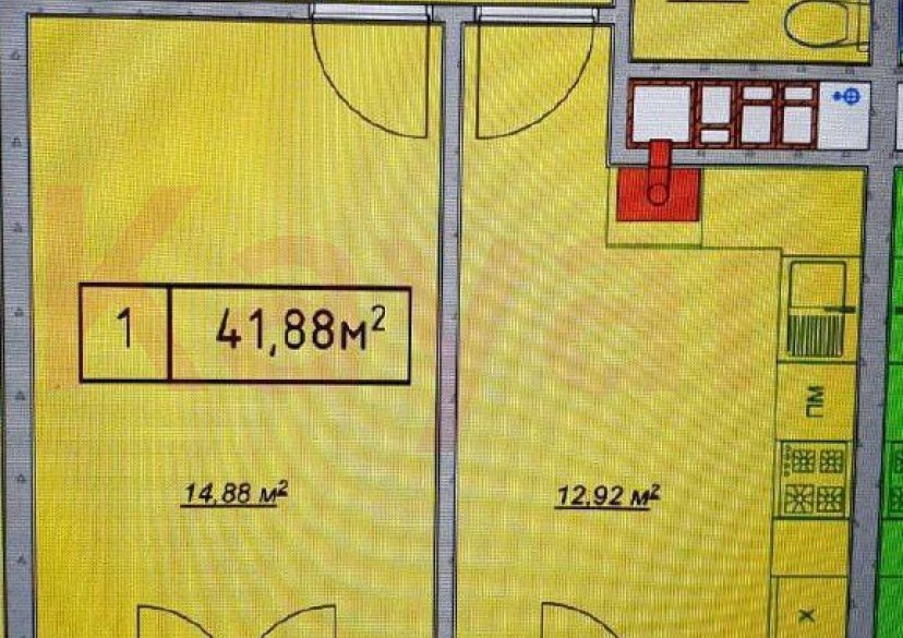 Продажа 1-комн. квартиры, 41.88 кв.м фото 20